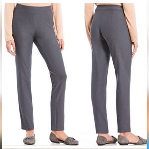 Eileen Fisher The System pull-on slacks putty-gray neutral sz L